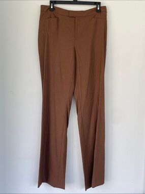 Classic Straight-Leg Women Dress Pants - Brown 8